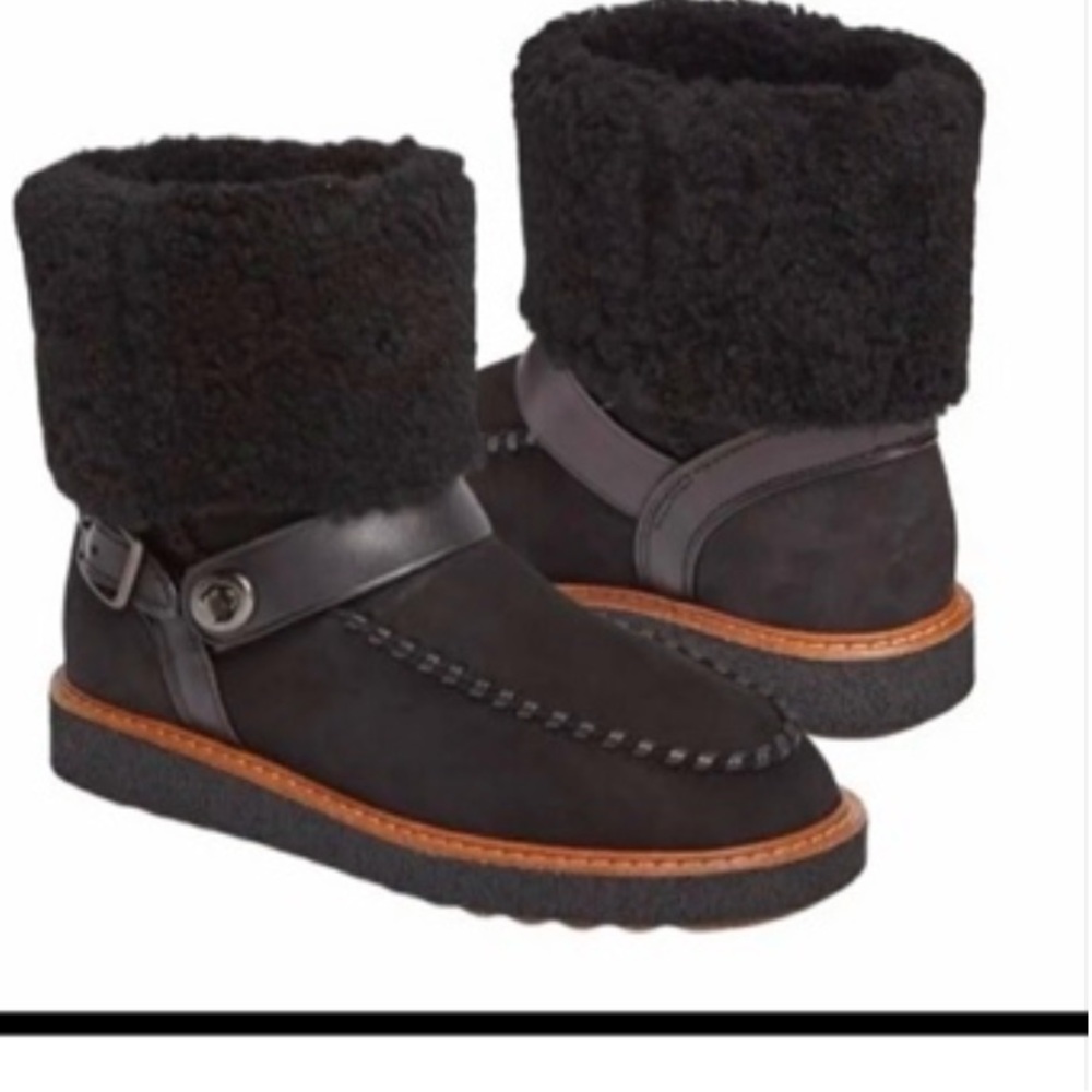Coach Shearling Boots